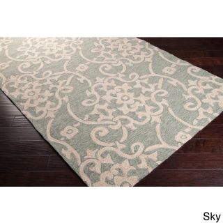 Hand hooked Kiera Transitional Floral Indoor/ Outdoor Area Rug (3 X 5)