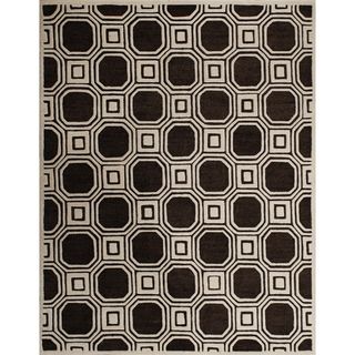Safavieh Handmade Precious Charcoal Polyester/ Wool Rug (8 X 10)