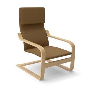 CorLiving LBQ 726 C Aquios Bentwood Contemporary Arm Chair, Warm Brown  