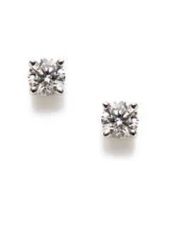 0.50 Total Ct. Diamond & White Gold Stud Earrings by Nephora