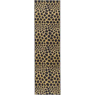 Animal Print Leopard Design Non skid Runner Rug (110 X 7)