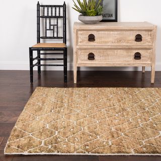 Hand knotted Phoenix Fawn Rug (56 X 86)