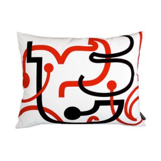 notNeutral Letters Pillow 10241300 Color Red/Black