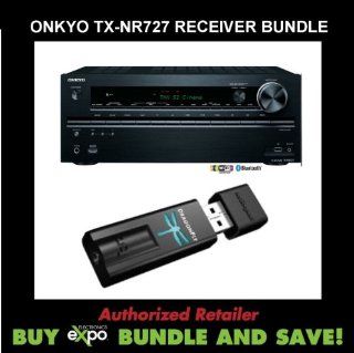 Onkyo TX NR727 7.2 Channel Network Audio/Video Receiver and AudioQuest Dragonfly USB DAC Electronics