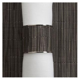Chilewich Bamboo Stainless Napkin Ring 100323 Color Grey Flannel