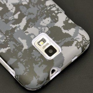 Samsung Galaxy S2 Skyrocket i727 AT&T Rubberized Coating Premium Snap on Protector Faceplate Hard Case Digital Camouflage ACU + TransmobileUSA Screen Film Protector Cell Phones & Accessories