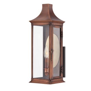 Salem 1 light Aged Copper Outdoor Wall Sconce