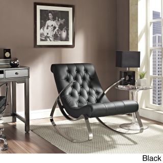 Black Lounge Chair Rocker