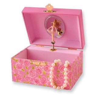 Children's Rose Ballerina Music Jewelry Box Jewelry
