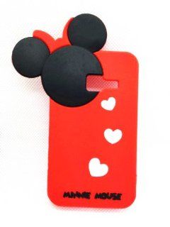 Red 3D Cute Lovely Minnie Mouse Heart Dot Bow Case Cover For Samsung Galaxy Discover S730G S730M S740 R740C /Cricket, Centura S738C /Straight Talk /Net10 Cell Phones & Accessories