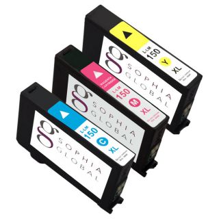 Sophia Global Remanufactured Cyan Magenta Yellow Ink Cartridge Replacement For Lexmark 150xl (pack Of 3)