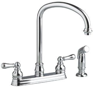 American Standard 4771.732.002 Hampton Kitchen Faucet with Escutcheon Plate, Polished Chrome   Touch On Kitchen Sink Faucets  