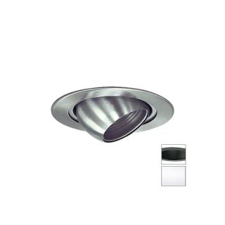 Nora Lighting 4 in White Eyeball Recessed Light Trim