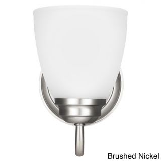Sea Gull Lighting Northbrook 1 light Wall/ Bath Sconce With Satin Etched Glass