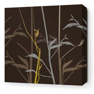 Inhabit Morning Glory Tall Grass Stretched Graphic Art on Canvas in Charcoal 