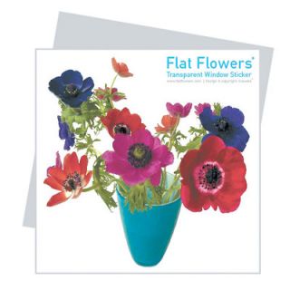 Oots Flat Flowers Greetings in Anemone FFG Color Red