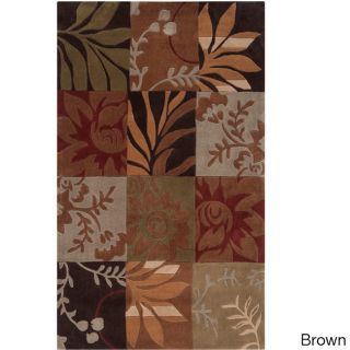 Surya Carpet, Inc Hand tufted Solano Transitional Floral Area Rug (8 X 10) Brown Size 8 x 10