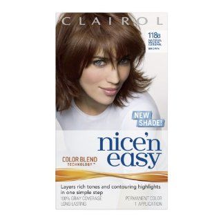 Clairol Nice 'n Easy 118B Natural Medium Caramel Brown (Pack of 2)  Chemical Hair Dyes  Beauty