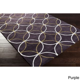 Surya Carpet, Inc. Hand tufted Geometric Contemporary Area Rug (8 X 11) Beige Size 8 x 11
