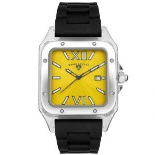 Swiss Legend Men's SL 40067 77 St. Tropez Collection Square Yellow Dial Watch SWISS LEGEND Watches