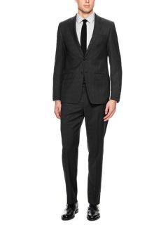 Tonal Glen Check Suit by Elie Tahari Suiting