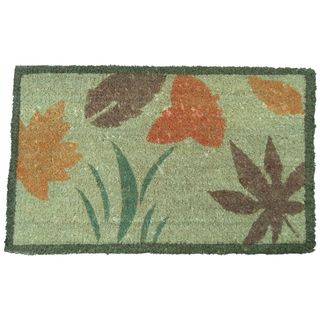 Rubber cal Summer Flower Decorative Doormat (18 X 30)