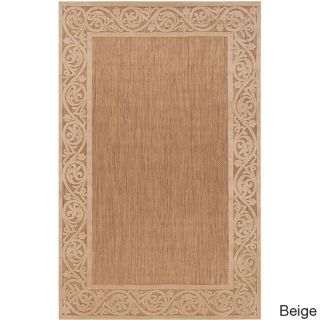 Surya Carpet, Inc Hand woven Tehama Bordered Area Rug (75 X 106) Green Size 75 x 106