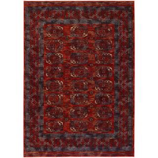 Afghan Panel Rust Persian New Zealand Wool Area Rug (710 X 11)