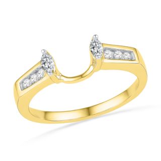CT. T.W. Marquise Diamond Solitaire Enhancer in 10K Gold   Zales