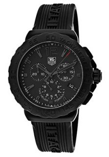 Tag Heuer CAU1114.FT6024  Watches,Mens Formula 1 Chronograph Black Dial Black Textured Rubber, Chronograph Tag Heuer Quartz Watches