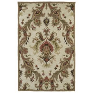 Lawrence Multicolored Damask Hand tufted Wool Rug (96 X 13)