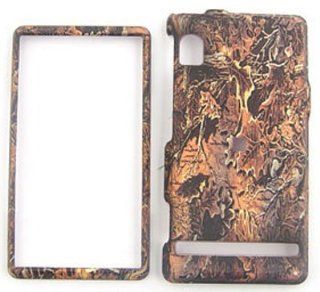 Motorola Droid A855   Camo/Camouflage Hunter Dry Leaf   Hard Case/Cover/Faceplate/Snap On/Housing/Protector Cell Phones & Accessories