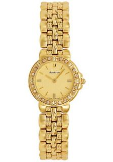 Accutron by Bulova 27E01  Watches,Womens Yellow Gold Tone Diamond, Casual Accutron by Bulova Quartz Watches