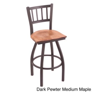 Steel Frame And Maple Bar Stool