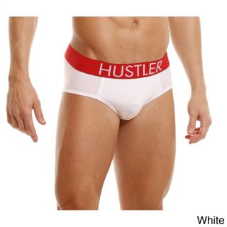 Hustler Hustler Mens Logo branded Briefs (set Of 2) White Size L