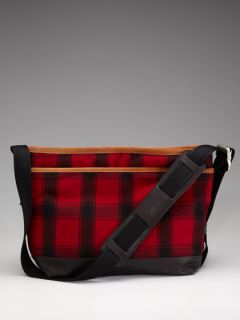 Wool Plaid Messenger Bag by Property Of