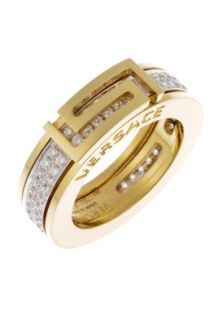Versace FTV1111FD 6.25  Jewelry,Mens 18k Gold Diamond Encrusted Ring, Fine Jewelry Versace Rings Jewelry