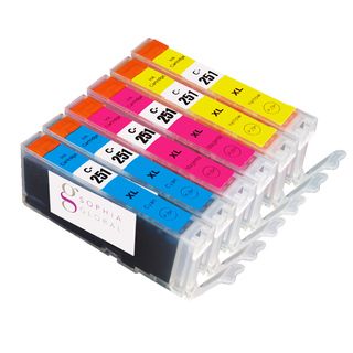 Sophia Global Canon Cli 251xl Compatible 6 piece Color Ink Cartridge Replacement Set