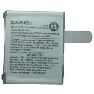 Casio G zOne Ravine C751 OEM BTR751B Cell Phone Battery (1140 mAh) Cell Phones & Accessories