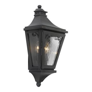 Camden Charcoal Finish Transitional 2 light Outdoor Lantern