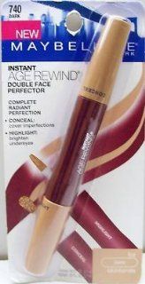 Maybelline Instant Age Rewind, Double Face Perfector, Dark 740 .18 Fl Oz, 1 Each  Foundation Makeup  Beauty