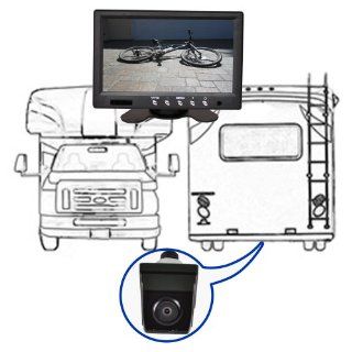 AmeriCam MotorhomeView Silver Package with 7" Monitor and Black Camera Automotive