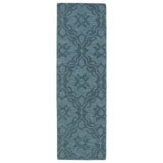Trends Turquoise Medallions Wool Rug (26 X 8)