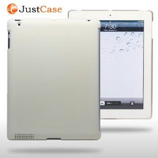 JustCase Slim Apple iPad 2 Smart Cover Companion Compatible Back Case with Matching Color  Cream Computers & Accessories
