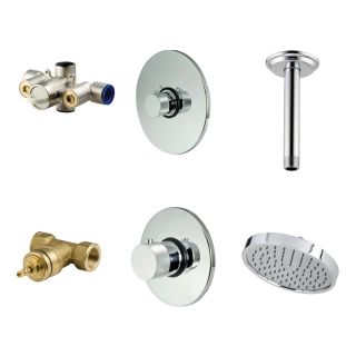 Price Pfister Chrome Shower Faucet Kit And Ceiling Mount Shower Head
