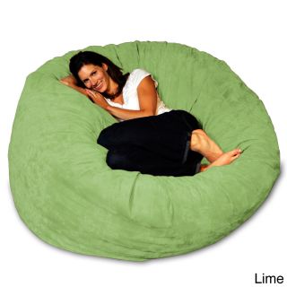 Theater Sacks Llc 5 foot Soft Micro Suede Beanbag Theater Sack Chair Green Size Large