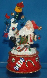 Shop Santa Collectible Wind up Musical Figurine   "Santa Claus Is Coming to Town" at the  Home Dcor Store