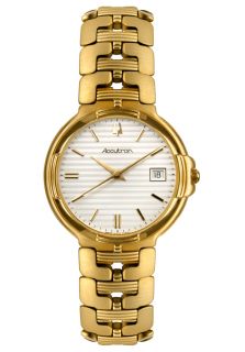 Accutron by Bulova 27B41  Watches,Mens Yellow Gold Tone, Casual Accutron by Bulova Quartz Watches