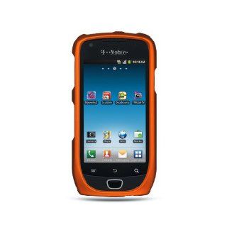 Orange Hard Cover Case for Samsung Exhibit 4G SGH T759 Cell Phones & Accessories