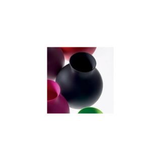 Menu Henriette Melchiorsen Rubber Vase 475 Color Black, Size 7.9 H x 6.7 